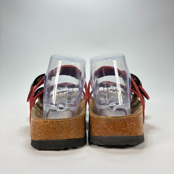 Birkenstock Tatami Red Leather Slip On Casual Sandals Women’s Size US 6 EU 37 - Picture 5 of 9